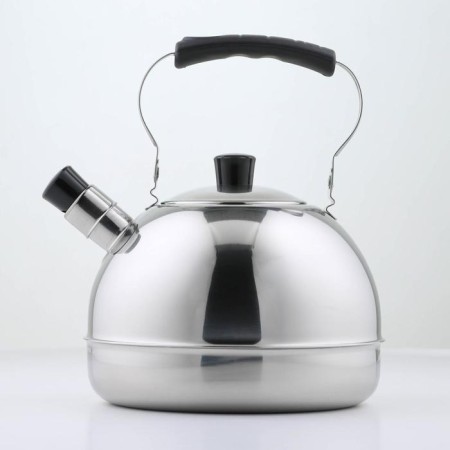 Kettle, 3 l, with a whistle and a folding handle, induction