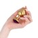 Anal traffic jam-hoods, gold, crystal with dark purple, d = 33 mm