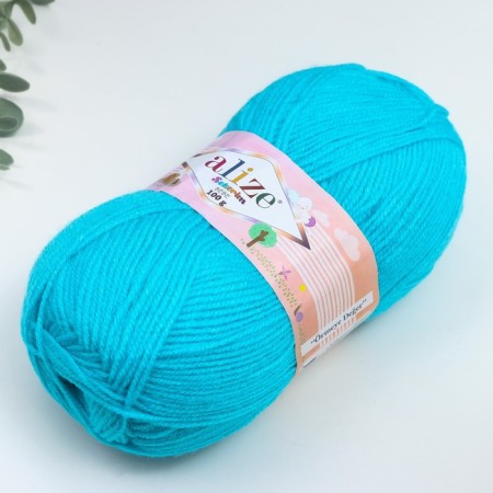 Yumerim Bebe yarn 100% acrylic 320m/100g (287 turquoise)-1