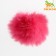 A toy for cats "fur ball", artificial fur, 5 cm, raspberry