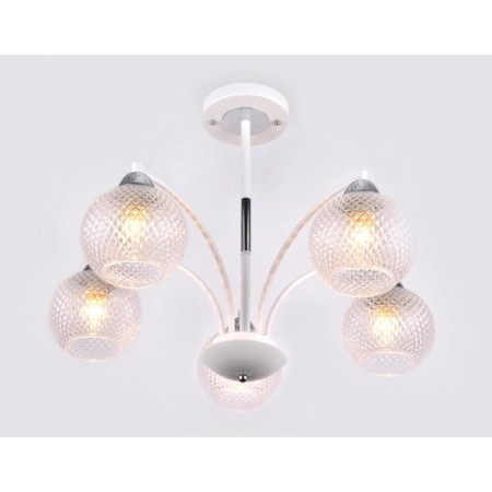 Ambrella Light Traditional, 5x40W E27, white, chrome-1