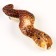 New Year's Magnet Soft "snake", golden