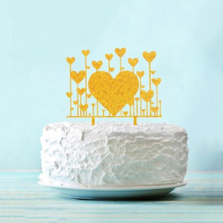 Topper "Heart", Mix colors-1