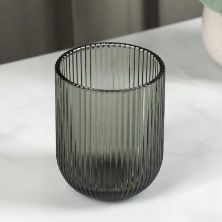 Branch glass 260ml, 7.5x9.5 cm, round bottom, graphite color-1