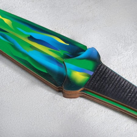 Wooden souvenir "Kunai" Green-1