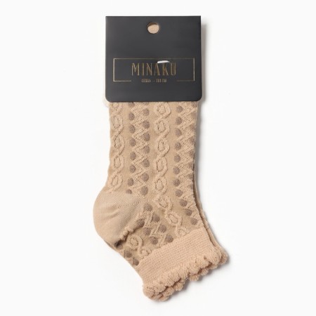 Children's socks in the Minaku Minaku pattern, central work (4-8 years)-2
