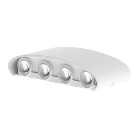Front Facade "Semesfer", FSD-067, 8 W, 3000K, 4 rays, IP65, 220 V, plastic, white 1008421-6