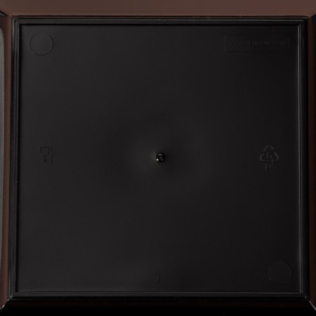 Plastic disposable plastic, 17.2 × 17.2 cm, square, deep, black-13