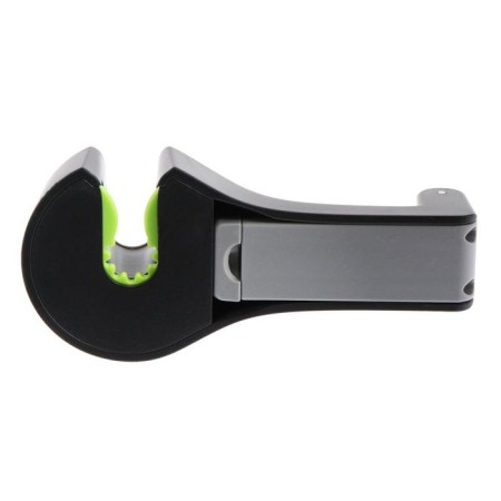 Torso-chuckle, on a headrest with a phone holder-2