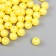 Beads for creativity plastic "Ball. Yellow overflow" set 20 g d = 0.8 cm
