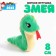 Soft toy "Snake", with a flower, on a suspension, 8 cm, color mix