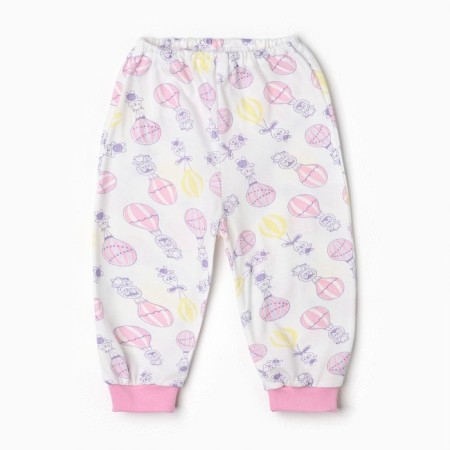 Pants children, pink/balloon color, height 56