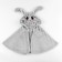 Carnival cape "Hare", height 104-128 cm, gray