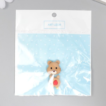 Decor for creativity Plastic "Bear" set 2 pcs 1.7 cm-3