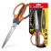 Scissors 20.5 cm Erichkrause Protector, with a cover, reinforced, shock-resistant, gray-orange