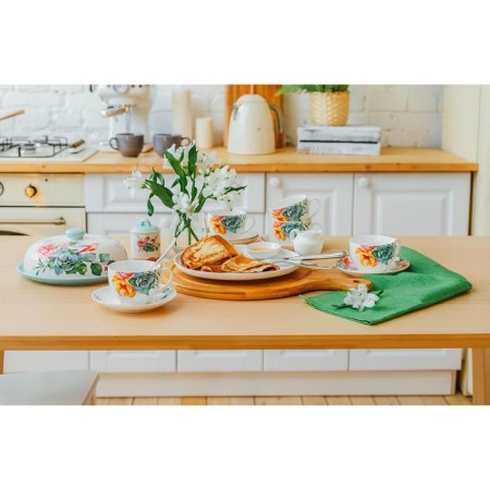 Service Porcelain Tea Daulay "Ptashka", 12 items: 6 cups 250 ml, 6 saucer d = 15 cm-10