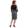 Women's skirt, size 42, brown color, black