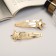 Invisible hair "Amanda" (set 2 pcs) star, 6.5 cm, gold