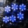 Garland “thread” 2 m with nozzles “Matova Snowflake”, IP20, transparent thread, 36 LED, blue glow, 220 V