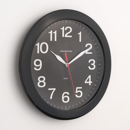Wall clock, series: classic, d = 29 cm, black rim-1