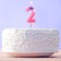 Candle for a cake, number "2"
