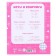 Notebook in a large cage 12 sheets, 5 types of mix, cover coated paper, Minnie Mouse and unicorn
