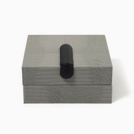 The casket for jewelry "Classic" eco -leather, set 2 pcs.-4