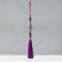 Suspension Textile "Lotus" Violet 2x10x29 cm