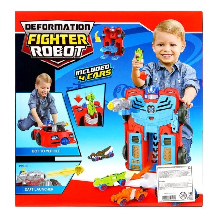 Парковка «Робот», 4 машинки в наборе-13