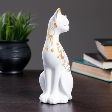 Figure "Cat eared" 7x8x20cm white-1