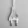 LED figure "Snowflake" 30 cm, plastic, 220 V, glow of white