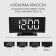 Clock - Electronic desktop an alarm clock with a thermometer, calendar, 17 x 9.5 cm, 3AAA, USB