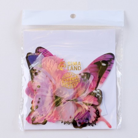 Set for decorating "Butterflies", 12 pcs., Pink color-5