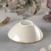 Ceramic sapphire salad, 14 × 13.5 × 5 cm, beige color