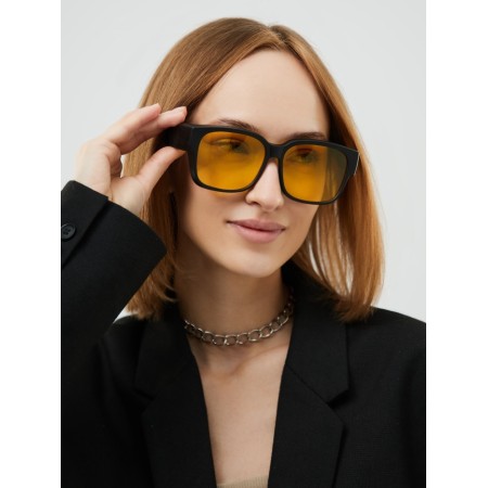Glasses for the driver, anti -Belk, antiphara, UV 380, width 14.3 cm, pipe 15.4 cm