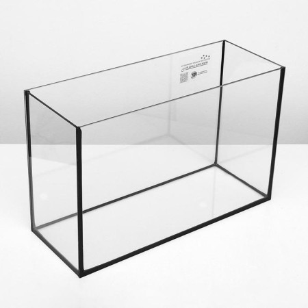 Aquarium rectangular "atall" with a lid, 75 liters, 75.5 x 22 x 45/51 cm, black-3