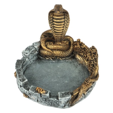 Ash "Cobra", polystone, gray with gold-2