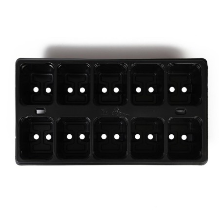 Greengo seedling cassette on 10 cells, 100 ml, plastic, black, 25 × 14 × 5 cm-3