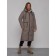 Coat insulated two -sided female, size 48, brown color