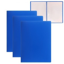 Set of folders A5, 20 inserts, calligrata, blue, 3 pieces