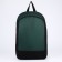 School textile Backpack 46x30x10 cm, vertical pocket, green color