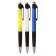 A set of ballpoint pens 12 pieces, 0.5mm, automatic, a case with a rubber holder, blue ink, mix