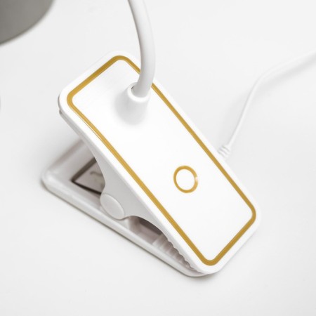 Lamp table clothespin Sensor 3 modes LEDH14 "Golden strip" Lupa USB, 3AAA 44x15x6 cm Risalux-6