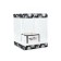 Box with a vase and PVC windows folding “black and white aesthetics”, 23 x 30 x 23 cm