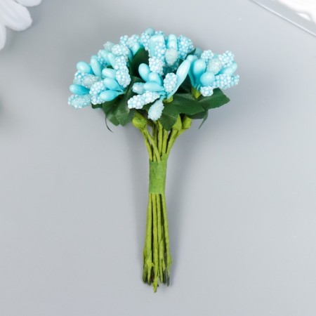 Flowers for decorating "inflorescence" Blue 1 bouquet = 12 colors 8.5 cm