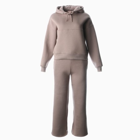 Women's costume (sweatshirt/trousers) is launched, brown color, rr m (44-46)-4