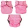 Panties-scammer, reusable, carbon-bamboo fabric, pink color, from 0-36 months.