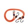 Gum for luggage mounting, 60 cm, d8 mm, metal hooks, set 2 pcs