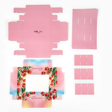 Folding box under 12 sweets "for you", 14.4 x 18.4 x 3.8 cm-4
