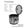 Pioneer MC202, 860 W multicooker, 5 l, 17 programs, silver color with black